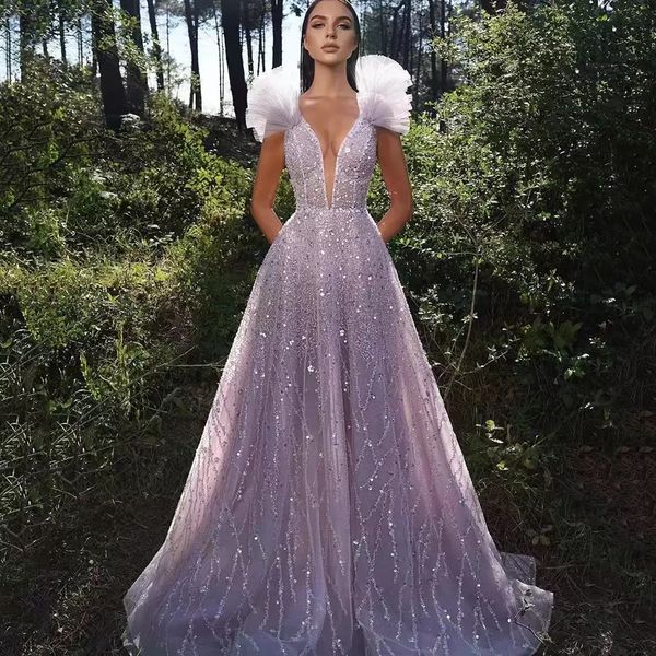 sequined evening dresses one shoulder long sequin beaded formal a-line v neck prom celebrity gowns feather plus size formal party robe de ma, Black
sequined evening dresses one shoulder long sequin beaded formal a-line v neck prom celebrity gowns feather plus size formal party robe de ma, Black