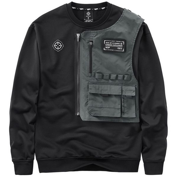 mens fashion techwear hoodies hi street mechanical tactical pullover sweatshirts personality cargo 220811, Black
mens fashion techwear hoodies hi street mechanical tactical pullover sweatshirts personality cargo 220811, Black