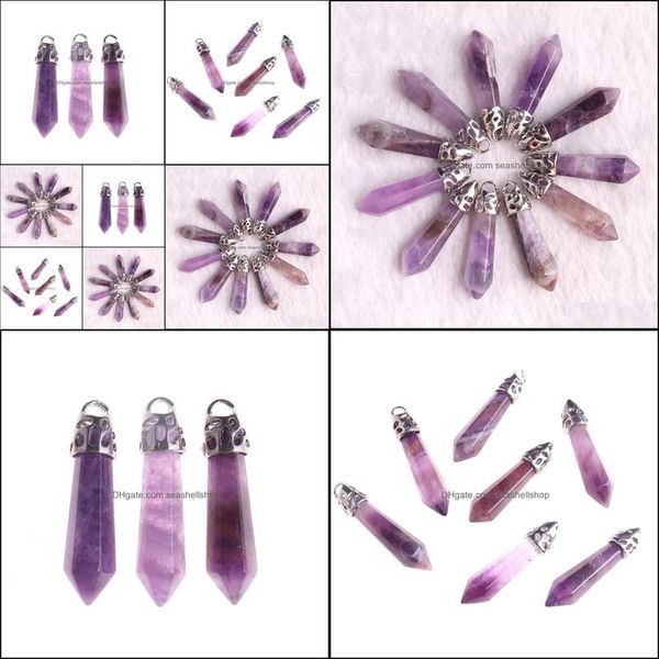 charms jewelry findings components new fashion crystal colorfl pillar handmade copper wire amethyst pendant for jew dhu7k, Bronze;silver
charms jewelry findings components new fashion crystal colorfl pillar handmade copper wire amethyst pendant for jew dhu7k, Bronze;silver