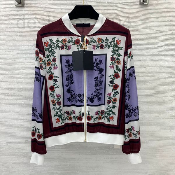 women's jackets designer autumn new 100% silk box flower green leaf print stand collar jacket baseball jacket thin coat eqih, Black;brown
women's jackets designer autumn new 100% silk box flower green leaf print stand collar jacket baseball jacket thin coat eqih, Black;brown