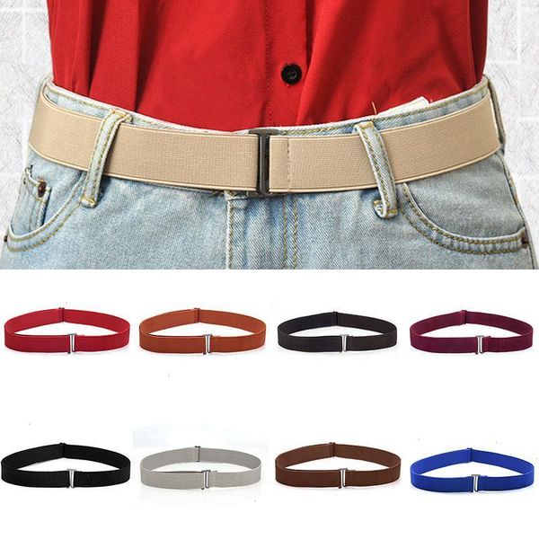 no show women stretch belt invisible elastic web strap with flat buckle for jeans pants slim band, Black;brown
no show women stretch belt invisible elastic web strap with flat buckle for jeans pants slim band, Black;brown