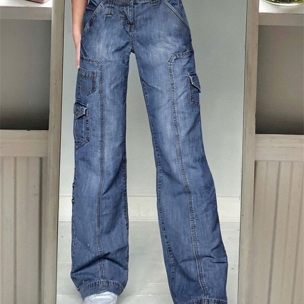 waatfaak harajuku pockets patchwork cargo jeans y2k dark blue high waist streetwear 90s baggy jeans women pants straight leg 220811
waatfaak harajuku pockets patchwork cargo jeans y2k dark blue high waist streetwear 90s baggy jeans women pants straight leg 220811