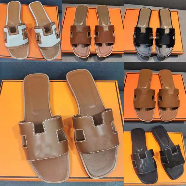 new oram slippers luxury designer leather ladies sandals summer flats classic fashion beach jelly h slippers 35-42 with logo gvv3, Black
new oram slippers luxury designer leather ladies sandals summer flats classic fashion beach jelly h slippers 35-42 with logo gvv3, Black