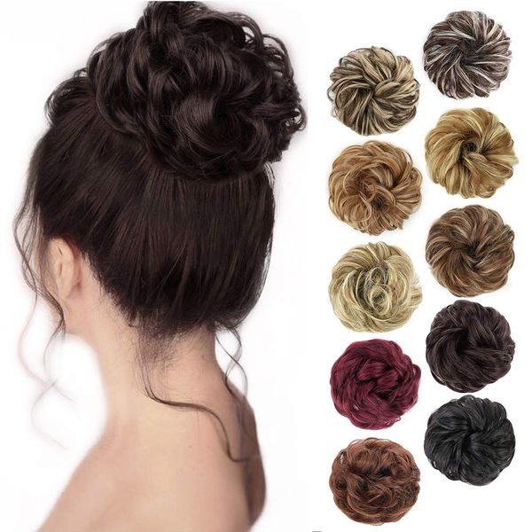 updo buns hair extension messy bun hair piece tousled elastic band pieces 3pcs/lot scrunchies for women ls14, Black;brown
updo buns hair extension messy bun hair piece tousled elastic band pieces 3pcs/lot scrunchies for women ls14, Black;brown