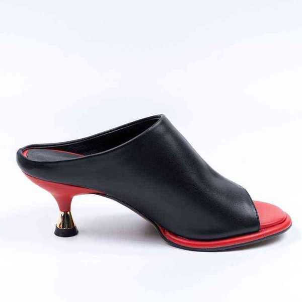 women boots slipper luxury 2022 summer new full cow leather fashion party dress shoes woman plus size slides for sandals 0719, Black
women boots slipper luxury 2022 summer new full cow leather fashion party dress shoes woman plus size slides for sandals 0719, Black