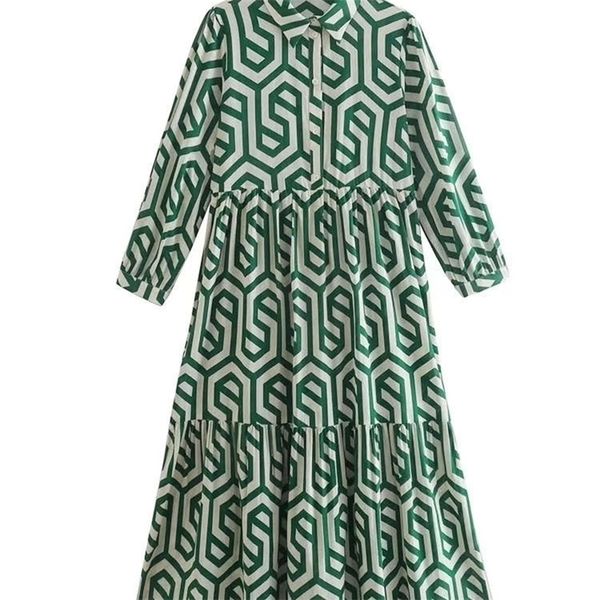 zevity women vintage geometric print pleats casual slim midi shirt dress female chic pleats ruffles a line vestido ds395 220811, Black;gray
zevity women vintage geometric print pleats casual slim midi shirt dress female chic pleats ruffles a line vestido ds395 220811, Black;gray