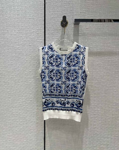 2022 autumn milan runway sweaters o neck sleeveless women's sweaters high end jacquard pullover designer sweater 0715-5, White;black
2022 autumn milan runway sweaters o neck sleeveless women's sweaters high end jacquard pullover designer sweater 0715-5, White;black