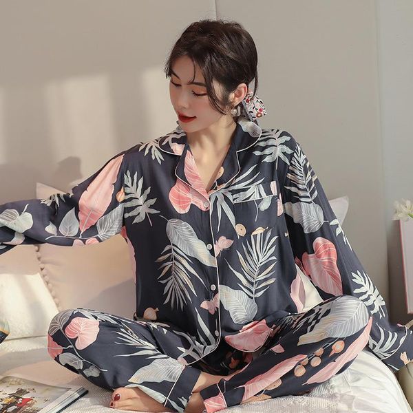 spring and autumn womens sleepwear long sleeved cotton silk pajamas lovely girls home clothes two-piece set pyjamas, Black;red
spring and autumn womens sleepwear long sleeved cotton silk pajamas lovely girls home clothes two-piece set pyjamas, Black;red