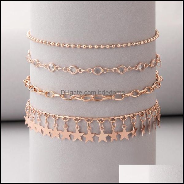 anklets jewelry charming star tassel for women trendy clear crystal stone foot chain bohemian gift 4pcs/sets drop deli dh1tf, Red;blue
anklets jewelry charming star tassel for women trendy clear crystal stone foot chain bohemian gift 4pcs/sets drop deli dh1tf, Red;blue