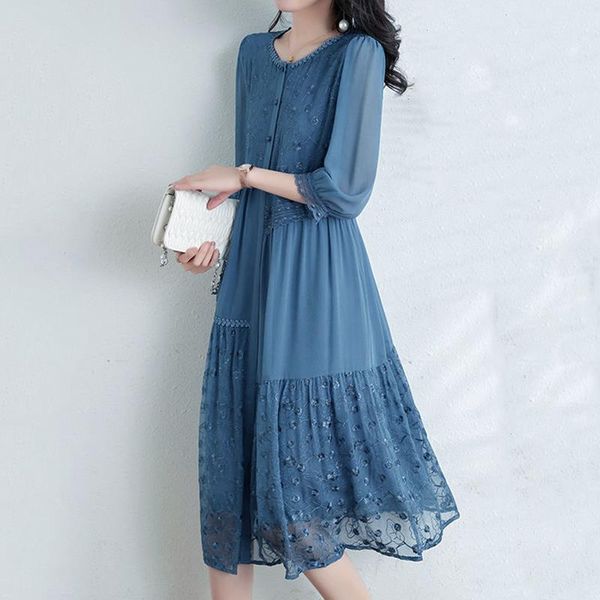 elegant fashion solid patchwork asymmetrical chiffon dresses summer half sleeve o-neck pullover midi dress womens clothing, White
elegant fashion solid patchwork asymmetrical chiffon dresses summer half sleeve o-neck pullover midi dress womens clothing, White
