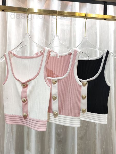 women's t-shirt designer 2022 balman knitted slim fitting vest bottomed luxury sweater sleeveless gold button low round neck versatile, White
women's t-shirt designer 2022 balman knitted slim fitting vest bottomed luxury sweater sleeveless gold button low round neck versatile, White
