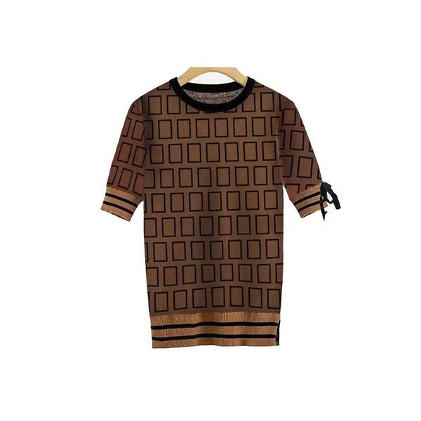 22ss designer sweatshirt womens ribbon tees sweater high end fashion letter jacquard temperament youth casual short sleeve round neck pullov, White
22ss designer sweatshirt womens ribbon tees sweater high end fashion letter jacquard temperament youth casual short sleeve round neck pullov, White