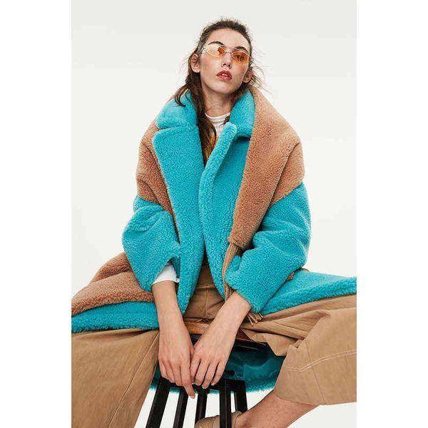 women's faux fur coats long teddy bear coat ladies clothing overcoat plus size green wool blends 2019 autumn winter t220810, Black
women's faux fur coats long teddy bear coat ladies clothing overcoat plus size green wool blends 2019 autumn winter t220810, Black
