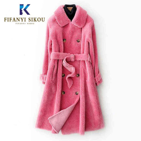 2021 winter coat women cashmere fur coat double breasted belt long fur jacket womens fashion thick warm overcoat t220810, Black
2021 winter coat women cashmere fur coat double breasted belt long fur jacket womens fashion thick warm overcoat t220810, Black