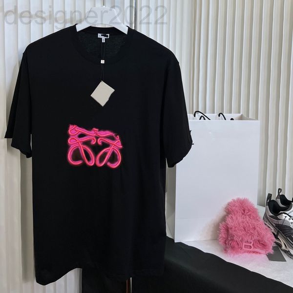 women's hoodies & sweatshirts designer correct versionhighly restored 22 spring / summer luojia fluorescent powder short sleeve t-shirt, Black
women's hoodies & sweatshirts designer correct versionhighly restored 22 spring / summer luojia fluorescent powder short sleeve t-shirt, Black