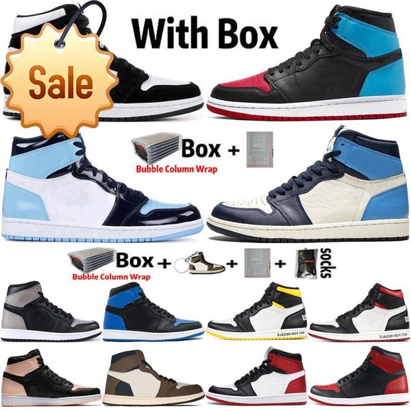 2022 with box jumpman 1 1s twist unc to chicago mens basketball shoes lucky green obsidian travis scotts women sneakers trainers size 36 -47, Black
2022 with box jumpman 1 1s twist unc to chicago mens basketball shoes lucky green obsidian travis scotts women sneakers trainers size 36 -47, Black