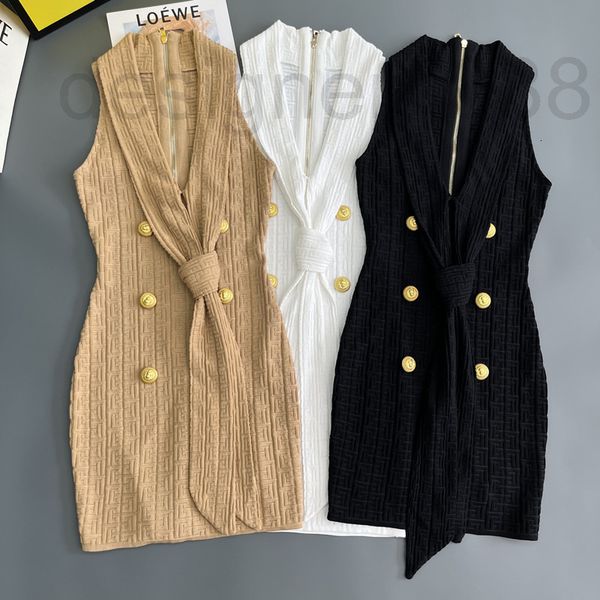 casual dresses designer 2022 summer new women's sleeveless lace up bow knit vest dress intellectual elegant one step hip wrap skirt 5pe, Black;gray
casual dresses designer 2022 summer new women's sleeveless lace up bow knit vest dress intellectual elegant one step hip wrap skirt 5pe, Black;gray