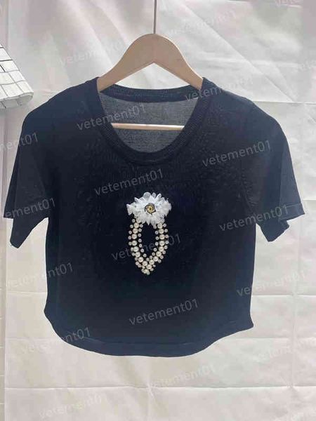 womens t-shirt high edition miu fashion brand logo embroidered short sleeve t-shirt luxury designer for women 0912, White
womens t-shirt high edition miu fashion brand logo embroidered short sleeve t-shirt luxury designer for women 0912, White