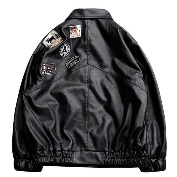leather men autumn fleece motorcycle pu leahter jacket male turndown collar casual windbreaker ropa de hombre coat 3xl 220811, Black
leather men autumn fleece motorcycle pu leahter jacket male turndown collar casual windbreaker ropa de hombre coat 3xl 220811, Black