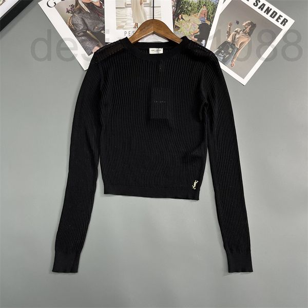 women's sweaters designer sweater 2022 summer new long sleeve t-shirt black pullover loose sweater elegant and versatile temperament wo, White;black
women's sweaters designer sweater 2022 summer new long sleeve t-shirt black pullover loose sweater elegant and versatile temperament wo, White;black