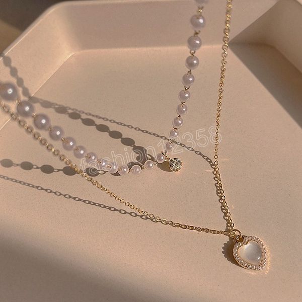 fashion cute love heart shaped pendant necklace pearl chain shiny women aesthetic jewelry choker wedding party jewelry gift, Silver
fashion cute love heart shaped pendant necklace pearl chain shiny women aesthetic jewelry choker wedding party jewelry gift, Silver
