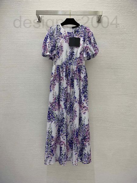 casual dresses designer new wisteria flower print big bubble sleeve dress fiber silk imitation fabric long skirt 0qhw, Black;gray
casual dresses designer new wisteria flower print big bubble sleeve dress fiber silk imitation fabric long skirt 0qhw, Black;gray