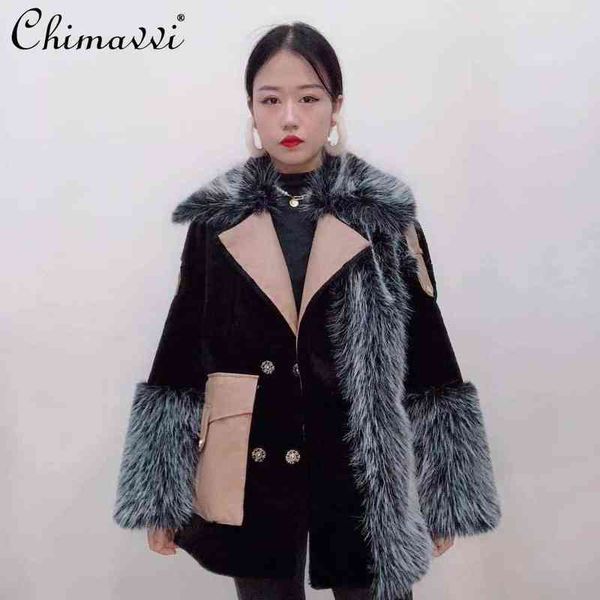 2021 new winter clothes fashion tuscany fur coat for women loose temperament warm all-matching lamb wool jacket streetwear t220810, Black
2021 new winter clothes fashion tuscany fur coat for women loose temperament warm all-matching lamb wool jacket streetwear t220810, Black