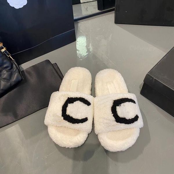 ladies flat slippers winter wool women sandals plush black white letter casual handmade sandal designer fashion shoes luxury slipper sizes
ladies flat slippers winter wool women sandals plush black white letter casual handmade sandal designer fashion shoes luxury slipper sizes