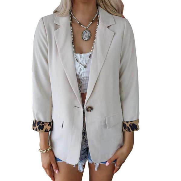 women's suits & blazers autumn and winter fashion leopard print long-sleeved cardigan casual suit jacket women blazer coats, White;black
women's suits & blazers autumn and winter fashion leopard print long-sleeved cardigan casual suit jacket women blazer coats, White;black