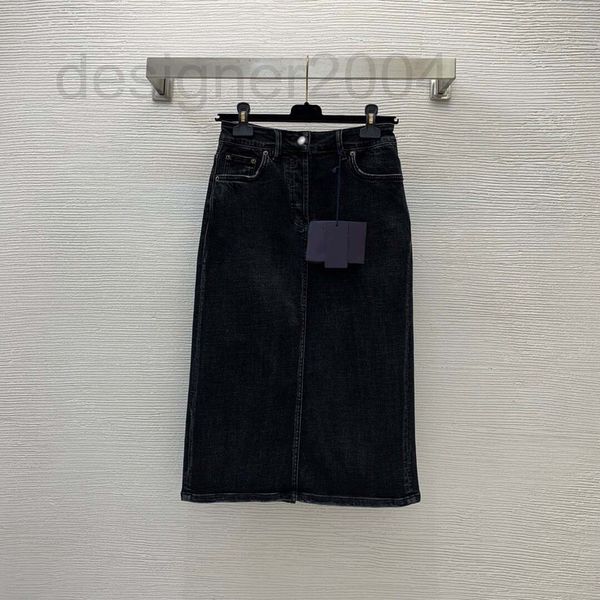 skirts designer fashion brand used washing jeans cotton inverted triangle decoration leisure medium long split skirt sv0h, Black
skirts designer fashion brand used washing jeans cotton inverted triangle decoration leisure medium long split skirt sv0h, Black