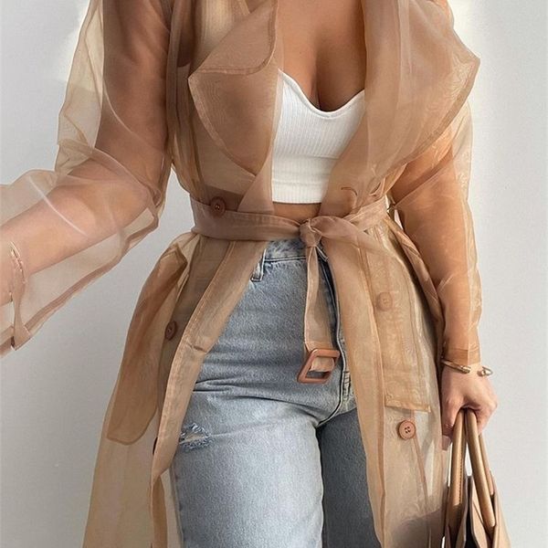 women's jackets women fashion see through outdoor lace up spring solid sheer mesh long sleeve buttoned coat with belt elegant shirts 2, Black;brown
women's jackets women fashion see through outdoor lace up spring solid sheer mesh long sleeve buttoned coat with belt elegant shirts 2, Black;brown