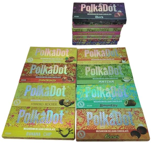 new 16 flavors polkadot chocolate bar packaging boxes mushroom belgian chocolate package box banana chip strawnana toblerone almond joy matc
new 16 flavors polkadot chocolate bar packaging boxes mushroom belgian chocolate package box banana chip strawnana toblerone almond joy matc