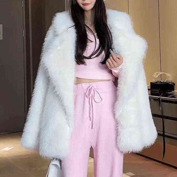 new winter women faux fur coat female turn down collar thick warm long sleeve jacket yellow elegant girl oversized outerwear t220810, Black
new winter women faux fur coat female turn down collar thick warm long sleeve jacket yellow elegant girl oversized outerwear t220810, Black
