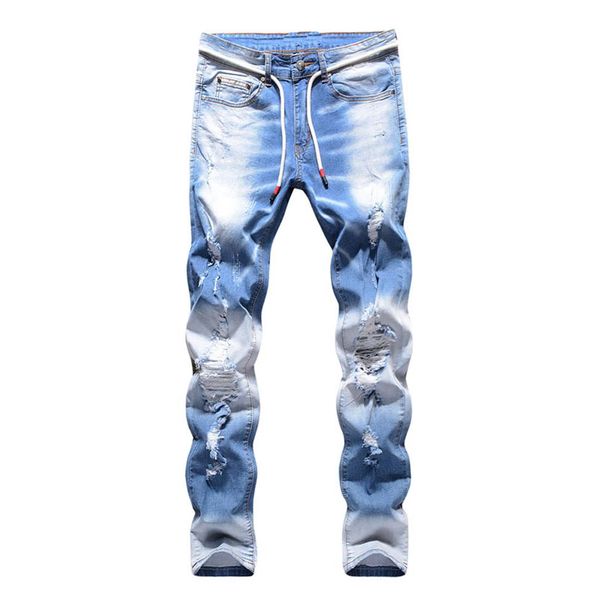 unique mens distressed ripped slim fit jeans fashion designer spring summer light blue biker denim pants big size motocycle trouse221d
unique mens distressed ripped slim fit jeans fashion designer spring summer light blue biker denim pants big size motocycle trouse221d