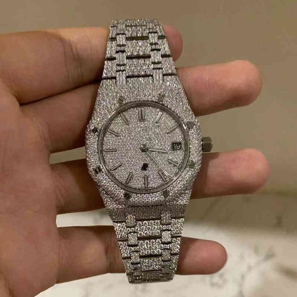 luxury watch for men mechanical es bussdown iced out vvs custom moissanite diamond es swiss brand geneva wristwatches, Slivery;brown
luxury watch for men mechanical es bussdown iced out vvs custom moissanite diamond es swiss brand geneva wristwatches, Slivery;brown