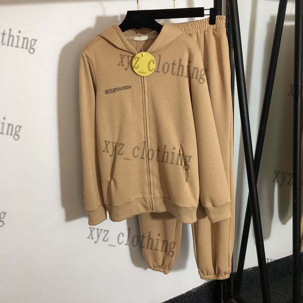 brown color plus size women sports pants sets 22fw female hooded zip jackets autumn newly brand coat with designer long trousers two pieces, White
brown color plus size women sports pants sets 22fw female hooded zip jackets autumn newly brand coat with designer long trousers two pieces, White