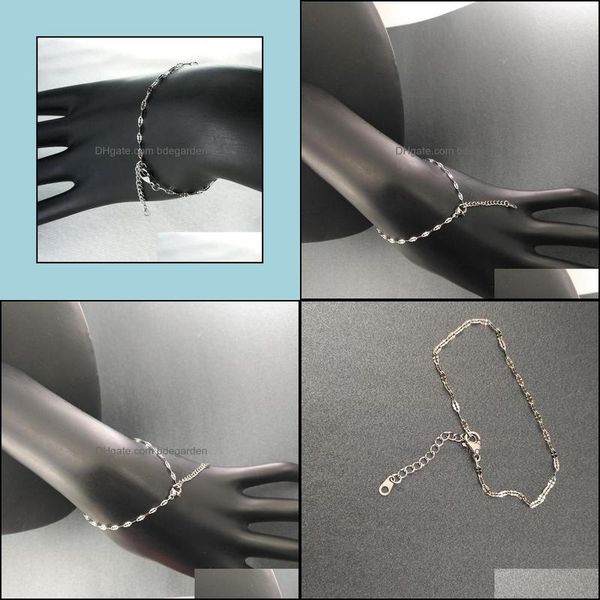 link chain bracelets jewelry link elegant women lady girls bracelet ankle 19cm-28cm gift never fade b200link drop deliv dhc9x, Black
link chain bracelets jewelry link elegant women lady girls bracelet ankle 19cm-28cm gift never fade b200link drop deliv dhc9x, Black