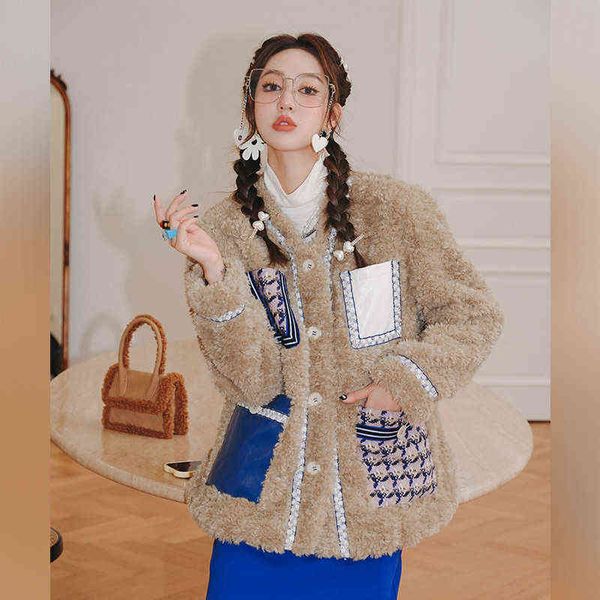 2022 women's autumn winter new thicken warm loose coats female faux lamb fur jackets ladies short imitation fur outwear z130 t220810, Black
2022 women's autumn winter new thicken warm loose coats female faux lamb fur jackets ladies short imitation fur outwear z130 t220810, Black