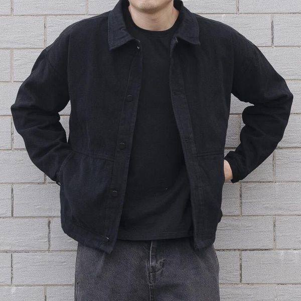 men's all-match denim jacket autumn and winter hong kong style loose korean solid color fashion comfortable casual work jacket, Gray
men's all-match denim jacket autumn and winter hong kong style loose korean solid color fashion comfortable casual work jacket, Gray