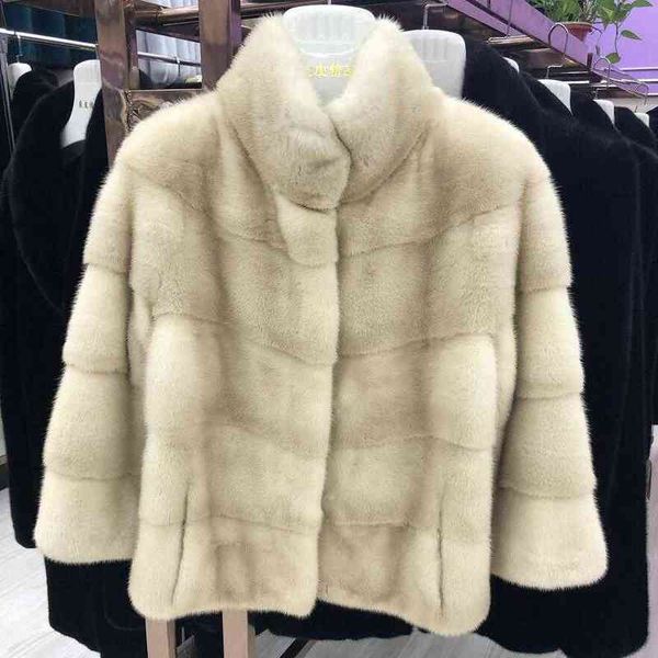 women's new natural mink fur jacket real mink fur jacket short mink coat fashion warm casual jacket t220810, Black
women's new natural mink fur jacket real mink fur jacket short mink coat fashion warm casual jacket t220810, Black