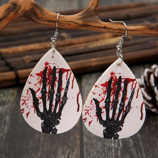 halloween palm earring charm retro hand palm blood drop printed leather earrings for women party jewelry, Golden
halloween palm earring charm retro hand palm blood drop printed leather earrings for women party jewelry, Golden