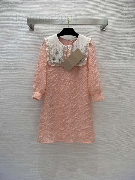 casual dresses designer 2022 summer new sweet doll collar heavy industry diamond studded nail bead a-shaped slim five sleeve dress zth3, Black;gray
casual dresses designer 2022 summer new sweet doll collar heavy industry diamond studded nail bead a-shaped slim five sleeve dress zth3, Black;gray