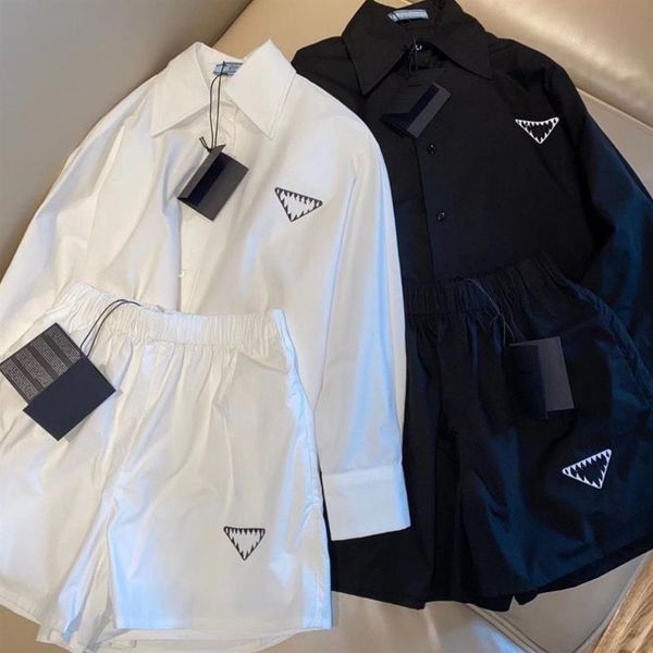 brand women's two piece pants set tracksuits summer inverted triangle collar mid sleeve shirt with loose shorts casual suit w228q, White
brand women's two piece pants set tracksuits summer inverted triangle collar mid sleeve shirt with loose shorts casual suit w228q, White