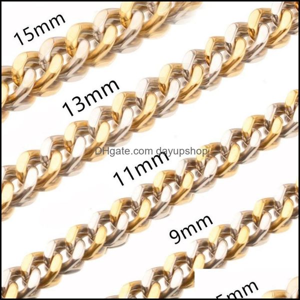 chains necklaces pendants jewelry polished mens necklace stainless steel 11/13/15mm gold sier color cuban curb chain womens brac dhyay, Silver
chains necklaces pendants jewelry polished mens necklace stainless steel 11/13/15mm gold sier color cuban curb chain womens brac dhyay, Silver
