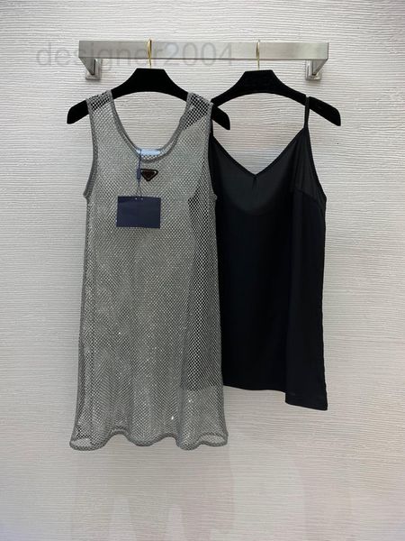 casual dresses designer 2022 summer new dress full of heavy industry reinforced drill fashion mesh hollowed out vest suspender skirt t4kv, Black;gray
casual dresses designer 2022 summer new dress full of heavy industry reinforced drill fashion mesh hollowed out vest suspender skirt t4kv, Black;gray