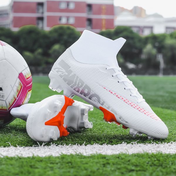 soccer shoes kids tf fg high ankle football boots cleats grass training sport footwear trend mens sneakers 35 45 220811, Black;brown
soccer shoes kids tf fg high ankle football boots cleats grass training sport footwear trend mens sneakers 35 45 220811, Black;brown