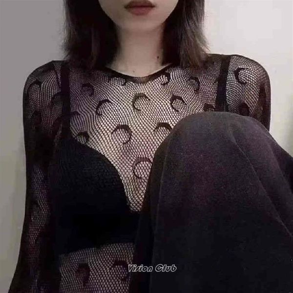 marine serre moon bottoms jenny's beautiful mesh cut-out sunscreen long sleeved t-shirt218s, White
marine serre moon bottoms jenny's beautiful mesh cut-out sunscreen long sleeved t-shirt218s, White