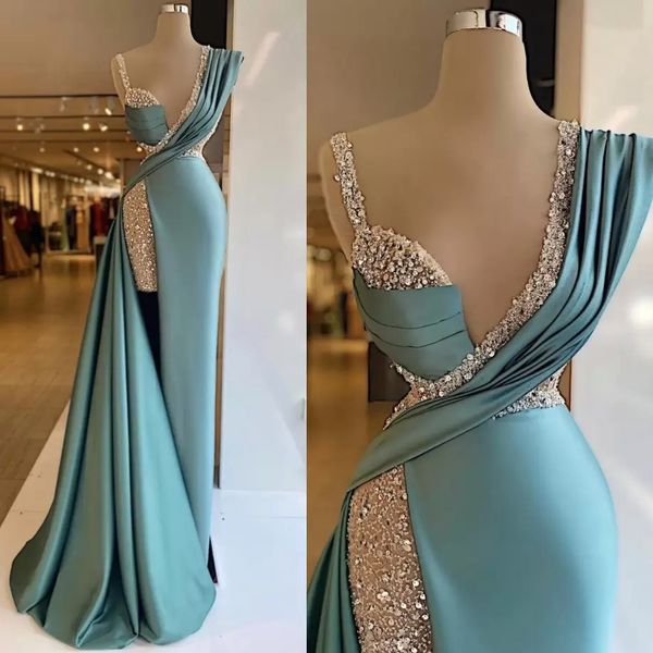 2022 sequins beaded applique side split mermaid evening dresses crystal long formal prom gowns custom made plus size pageant wear party dres, White;red
2022 sequins beaded applique side split mermaid evening dresses crystal long formal prom gowns custom made plus size pageant wear party dres, White;red