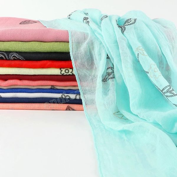 fashion women shimmer viscose scarf gold leaves floral stitch hijab shawls and wraps female foulards echarpe muslim sjaal, Blue;gray
fashion women shimmer viscose scarf gold leaves floral stitch hijab shawls and wraps female foulards echarpe muslim sjaal, Blue;gray