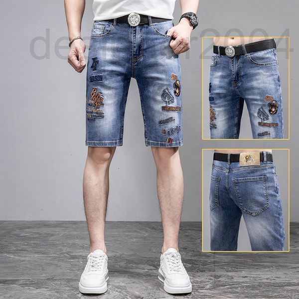 men's jeans designer 2022 new 5-point shorts embroidered jeans men's summer thin washed pants tide brand heavy work breeches 4glg, Blue
men's jeans designer 2022 new 5-point shorts embroidered jeans men's summer thin washed pants tide brand heavy work breeches 4glg, Blue